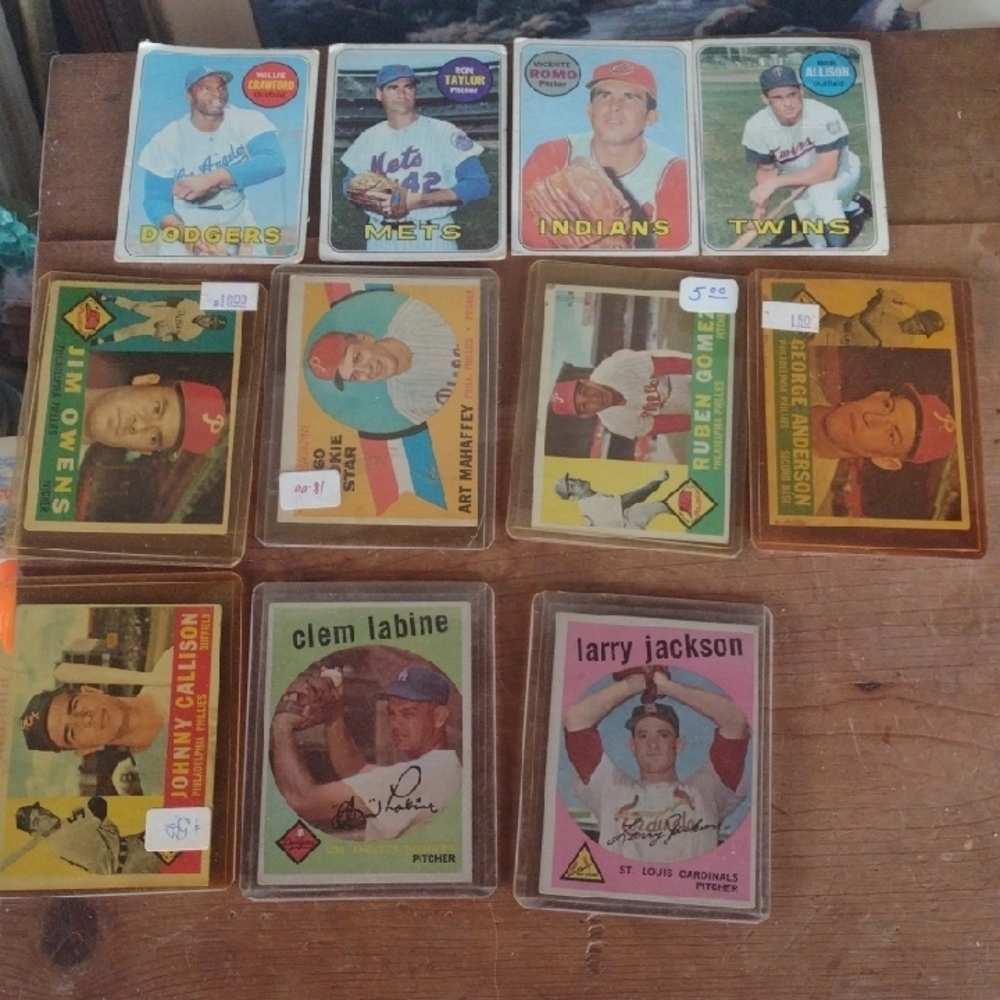 1960's Baseball Trading Cards Collection